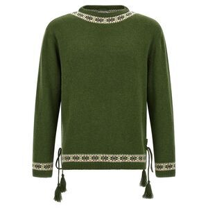BODE Bicolor Virgin Wool Men's Cardigan